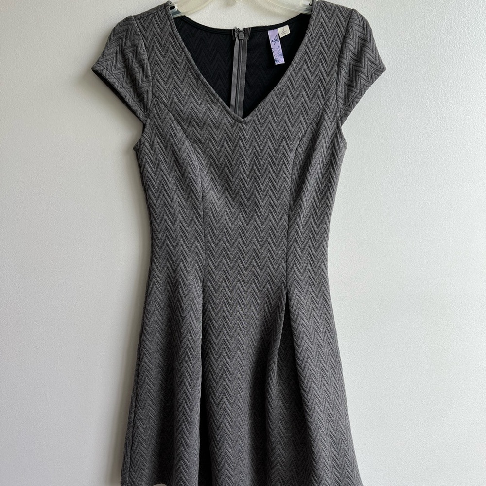 Alya Grey A-line Dress